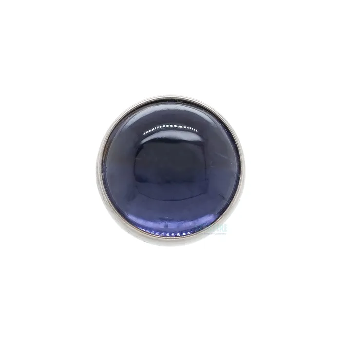 Earrings Peoples Jewelry threadless 4mm BezelSet Stone Cabochon End