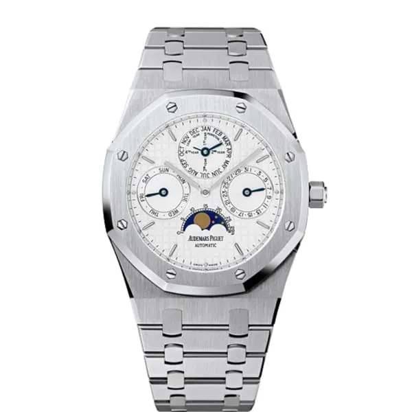 Audemars Piguet Royal Oak Perpetual Calendar 39mm Watch Ref 25820STOO0944ST03 Silver Dial Stainless Steel Bracelet Audemars Piguet Bracelets