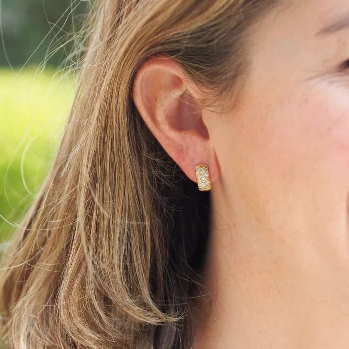 Goldbug Collection Goldbug Palm Huggie Earrings Earrings