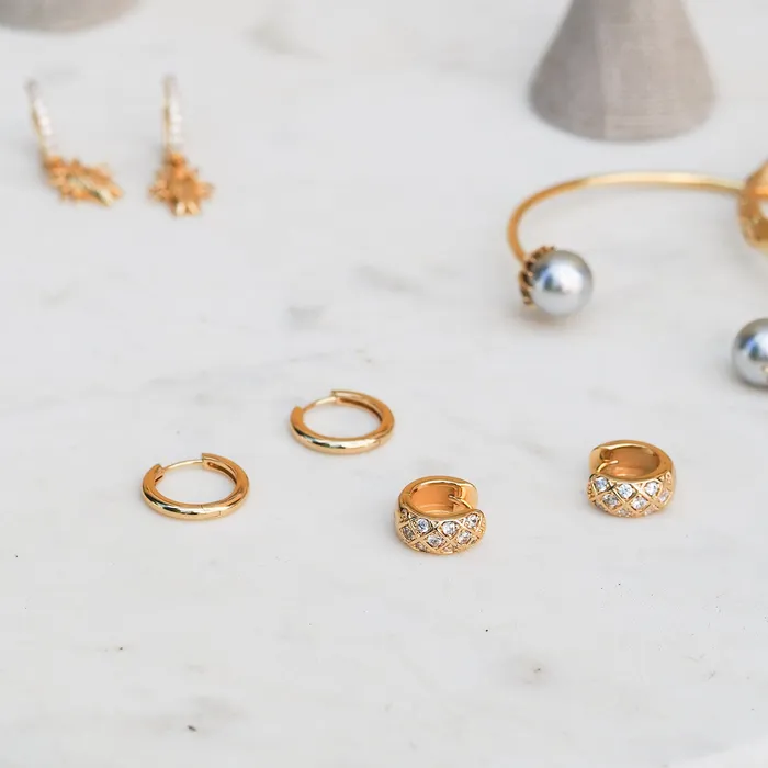 Goldbug Collection Goldbug Palm Huggie Earrings Earrings