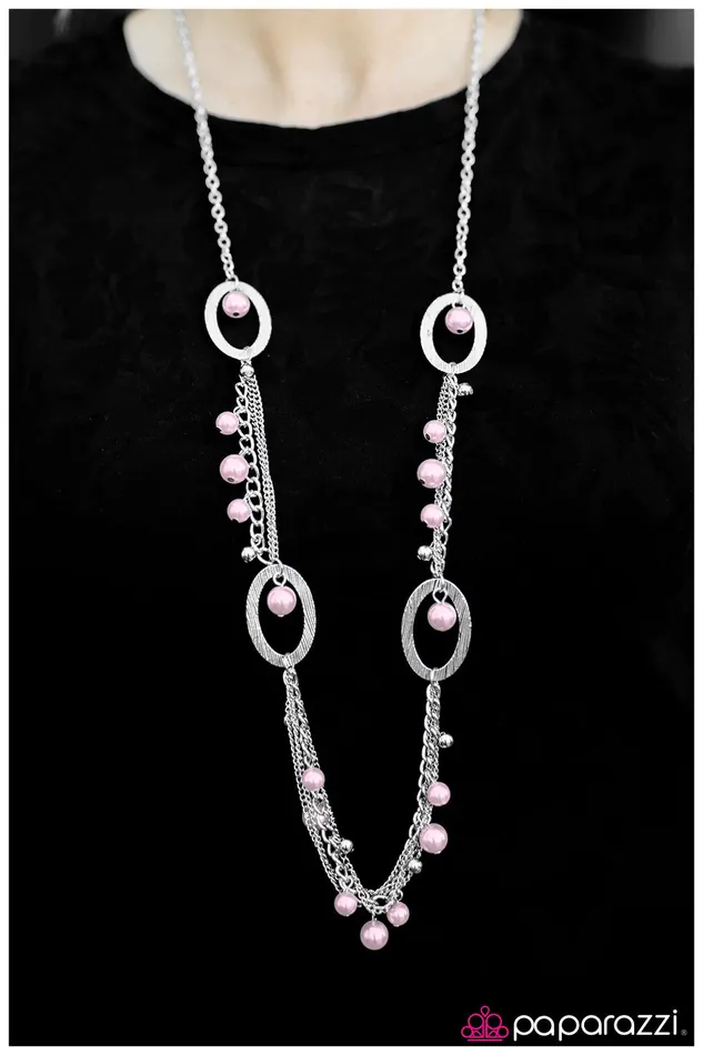 Necklaces Paparazzi Jewelry Paparazzi Necklace Midnight Masquerade Pink