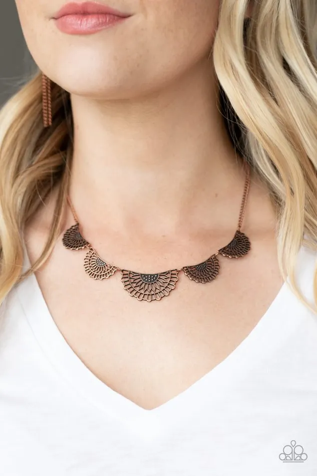 Necklaces Paparazzi Necklace Fanned Out Fashion Copper Paparazzi Jewelry