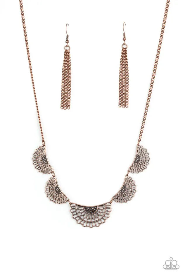 Necklaces Paparazzi Necklace Fanned Out Fashion Copper Paparazzi Jewelry Necklaces Paparazzi Necklace Fanned Out Fashion Copper Paparazzi Jewelry