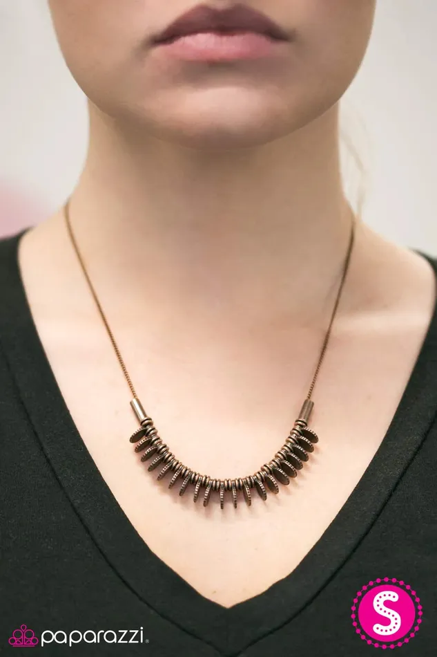 Paparazzi Jewelry Necklaces Paparazzi Necklace Pacific Plate Copper