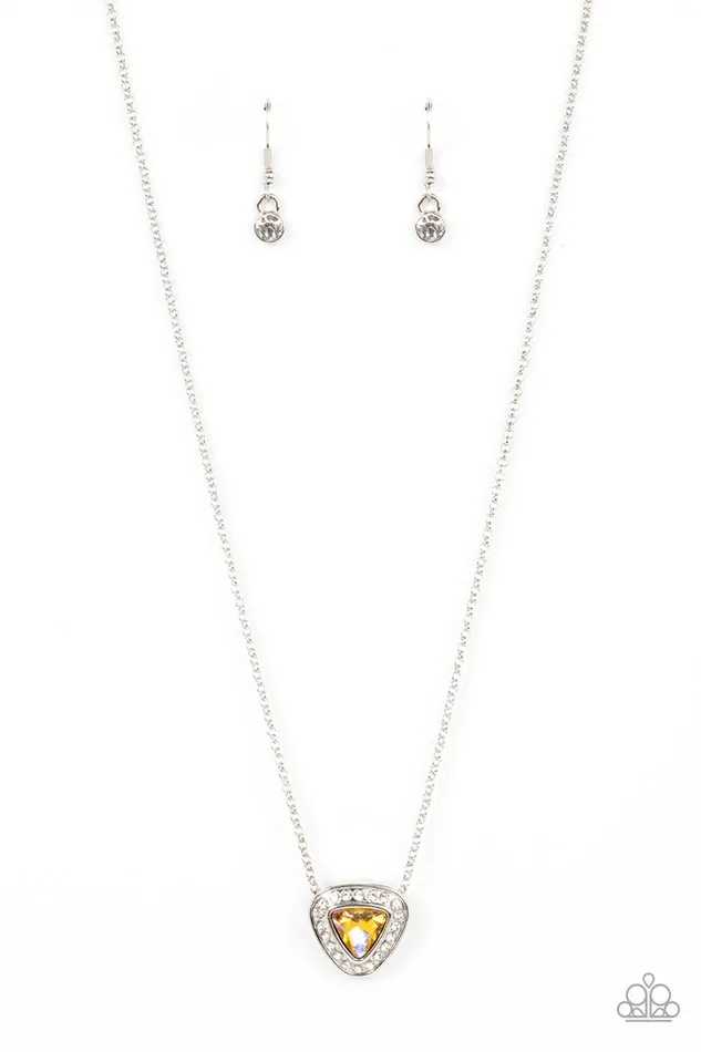 Paparazzi Jewelry Necklaces Paparazzi Necklace The Whole Package Yellow Paparazzi Jewelry Necklaces Paparazzi Necklace The Whole Package Yellow