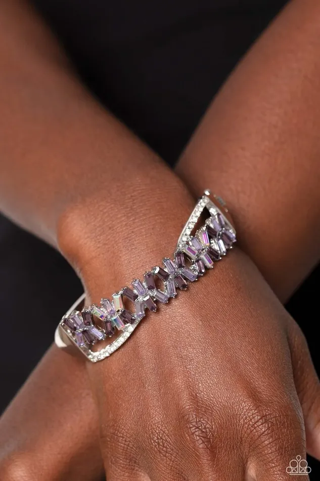Paparazzi Jewelry Paparazzi Bracelet Timeless Trifecta Purple Bracelets