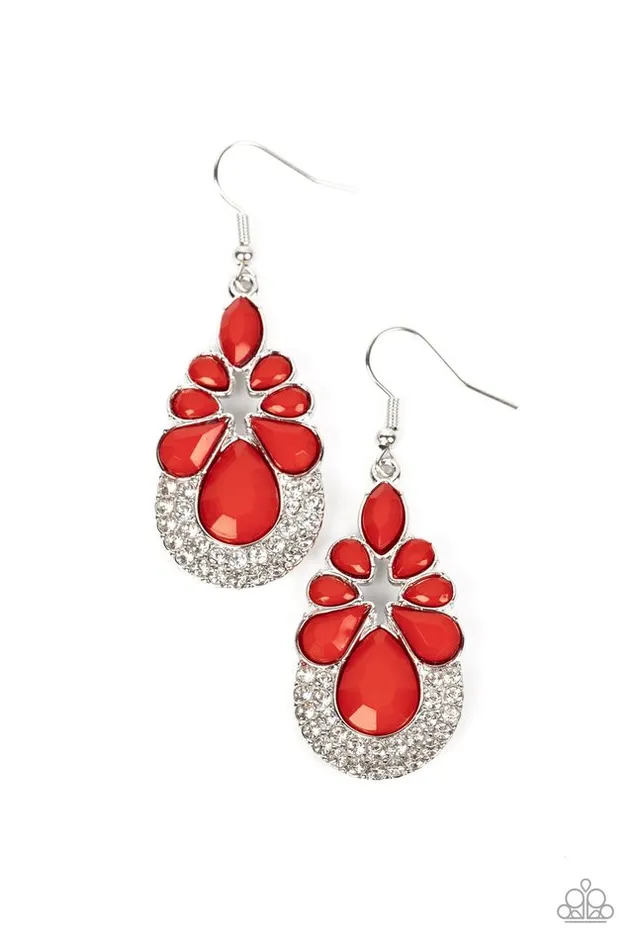 Paparazzi Jewelry Paparazzi Earring Beachfront Formal Red Earrings Paparazzi Jewelry Paparazzi Earring Beachfront Formal Red Earrings