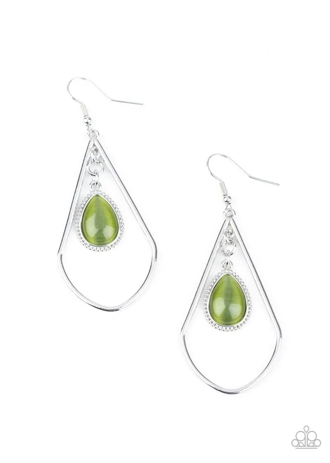Paparazzi Jewelry Paparazzi Earring Ethereal Elegance Green Earrings Paparazzi Jewelry Paparazzi Earring Ethereal Elegance Green Earrings