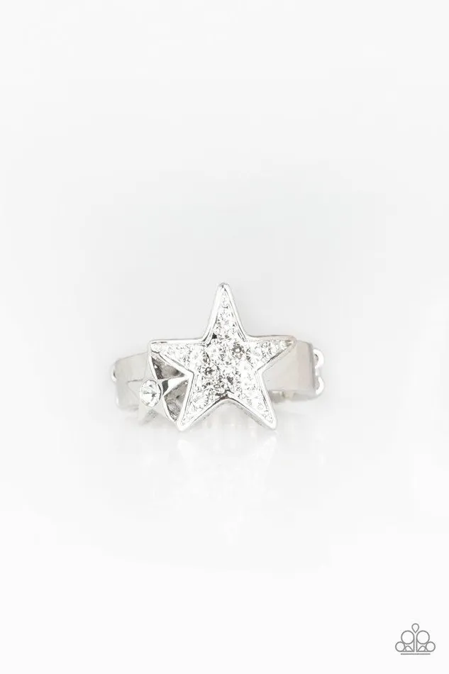 Paparazzi Jewelry Rings Paparazzi Ring StarSpangled Starlet White