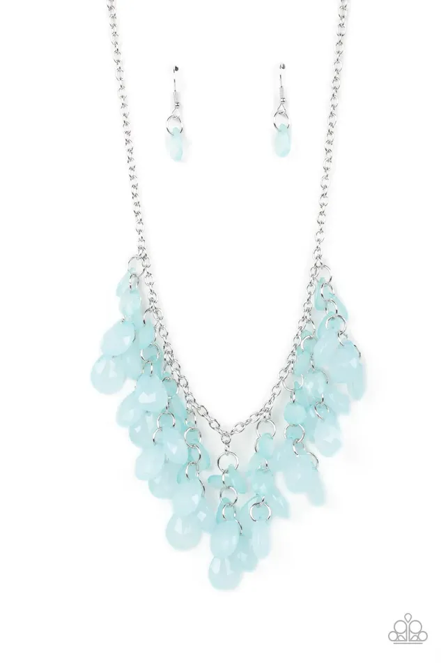 Paparazzi Necklace Crystal Cabaret Blue Paparazzi Jewelry Necklaces