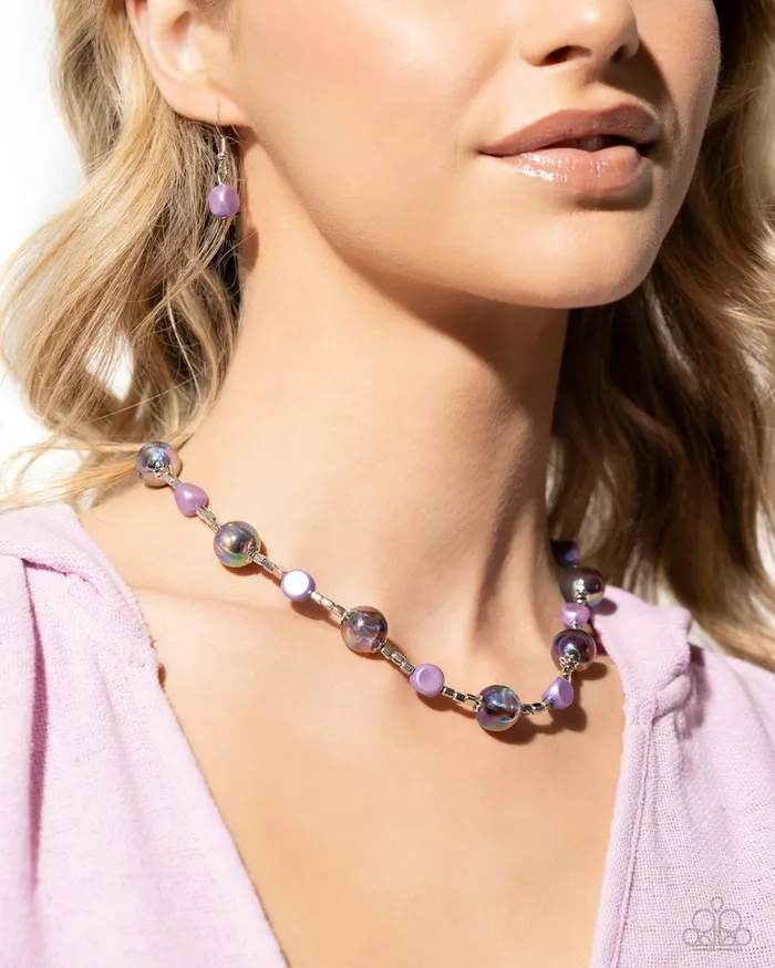 Paparazzi Necklace Malibu Makeover Purple Paparazzi Jewelry Necklaces