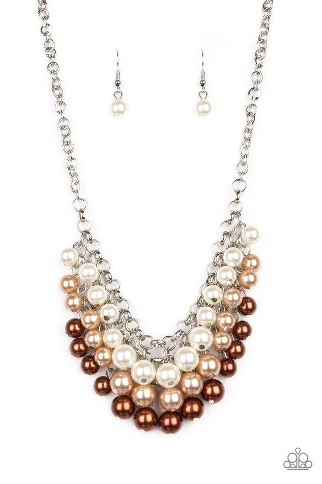Paparazzi Necklace Run For The HEELS Brown Paparazzi Jewelry Necklaces