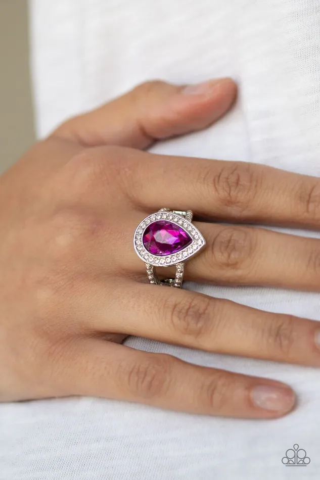 Paparazzi Ring Hollywood Heirloom Pink Paparazzi Jewelry Rings