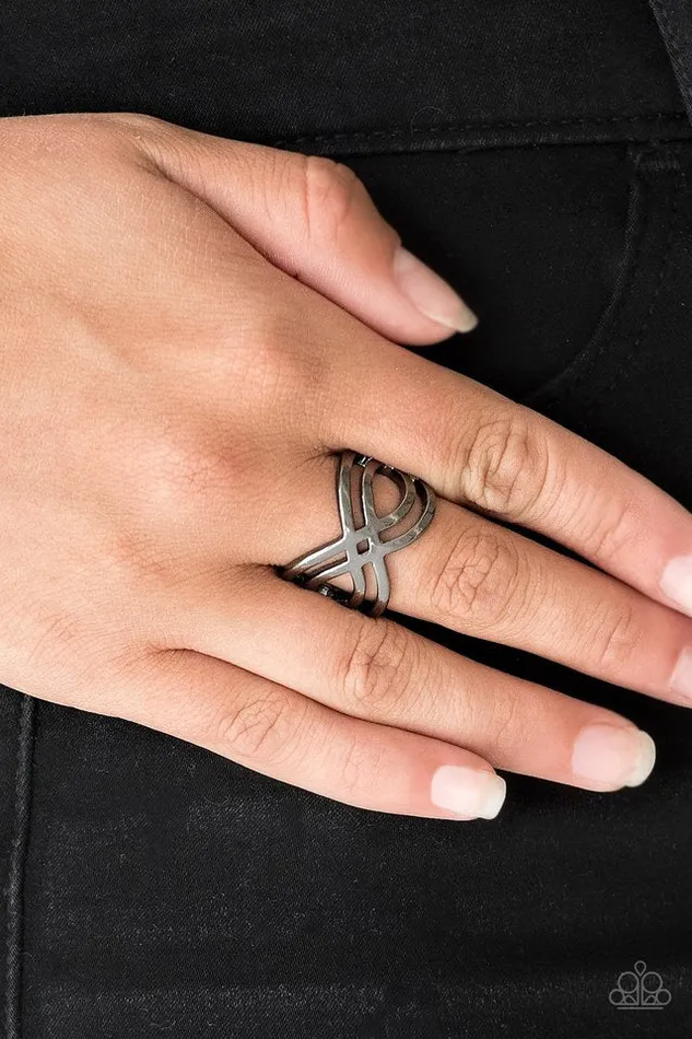 Paparazzi Ring Infinite Fashion Black Paparazzi Jewelry Rings