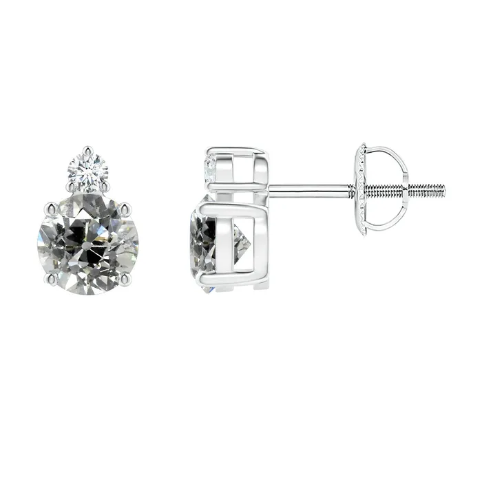 Earrings HarryChadEntcom Gold Real Natural Earth Mined Diamond Studs Round Old Miner 2 Stone 350 Carats Screw Backs Earrings HarryChadEntcom Gold Real Natural Earth Mined Diamond Studs Round Old Miner 2 Stone 350 Carats Screw Backs