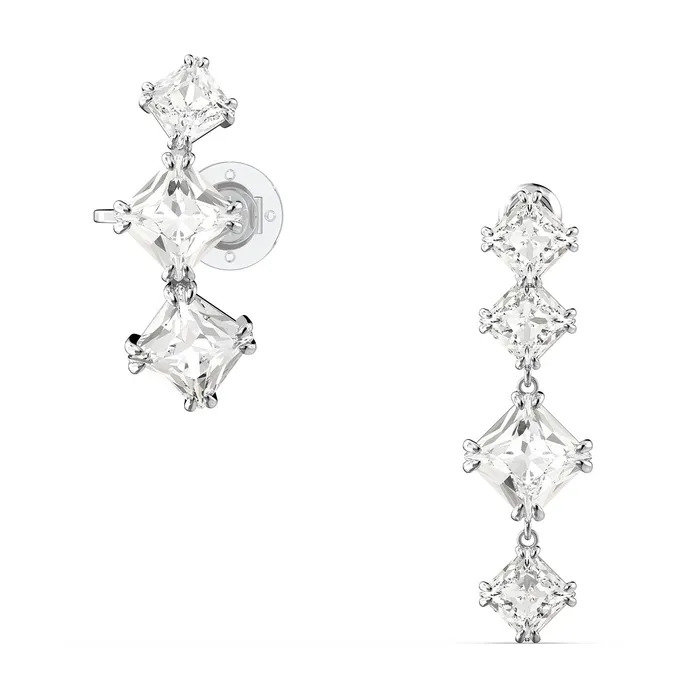 Earrings Swarovski Swarovski Millenia Drop Earring Asymmetrical Set White Rhodium Plated Earrings Swarovski Swarovski Millenia Drop Earring Asymmetrical Set White Rhodium Plated
