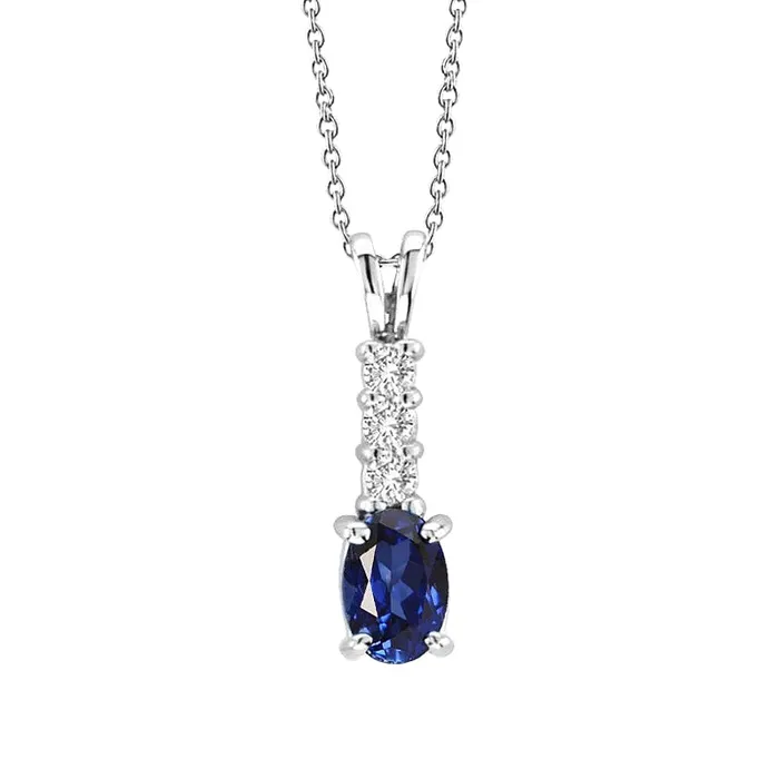 GB 130 Ct Sri Lanka Sapphire Natural Earth Mined Diamond Pendant Necklace Necklaces