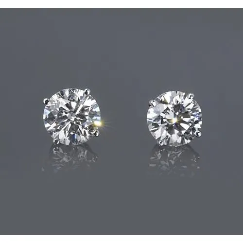 GB Earrings 150 Carats Solitaire Stud Earring Natural Earth Mined Diamond GB Earrings 150 Carats Solitaire Stud Earring Natural Earth Mined Diamond
