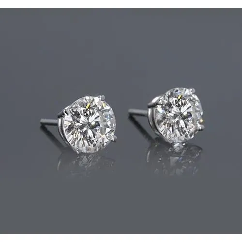 GB Earrings 150 Carats Solitaire Stud Earring Natural Earth Mined Diamond GB Earrings 150 Carats Solitaire Stud Earring Natural Earth Mined Diamond
