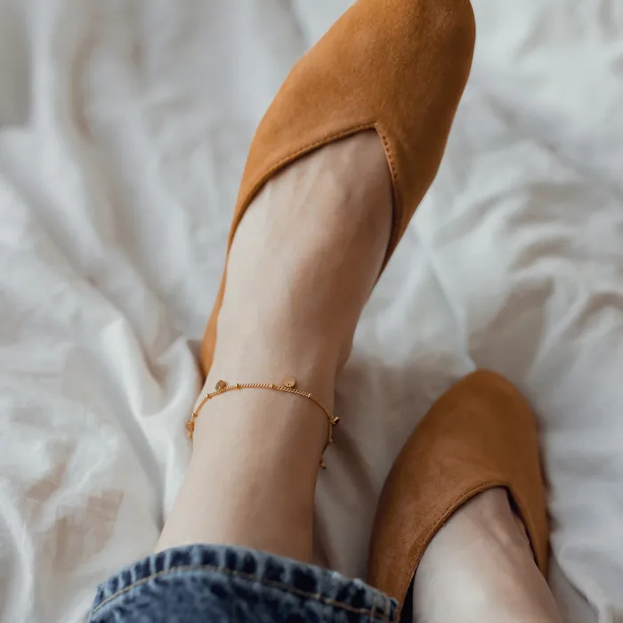 Hey Happiness PreStyled Sets Circles Bobble Chain Anklet Gold Hey Happiness PreStyled Sets Circles Bobble Chain Anklet Gold