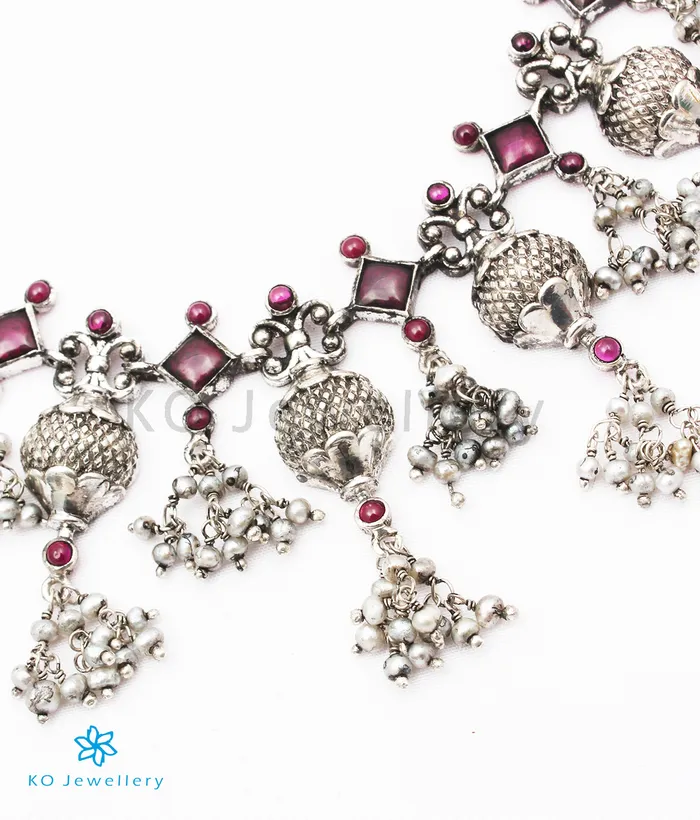 Necklaces Silversmith The Ukta Silver Necklace RedOxidised