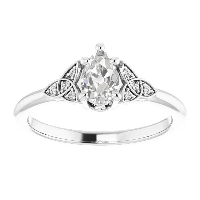 Rings Old Cut Pear Natural Earth Mined Diamond Wedding Ring Knot Style 275 Carats HarryChadEntcom Rings Old Cut Pear Natural Earth Mined Diamond Wedding Ring Knot Style 275 Carats HarryChadEntcom