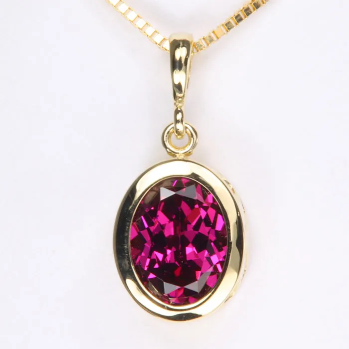 14K Yellow Gold Bezel Set Purple Garnet Pendant 205cts Moriartys Gem Art PreStyled Sets 14K Yellow Gold Bezel Set Purple Garnet Pendant 205cts Moriartys Gem Art PreStyled Sets