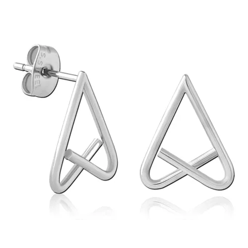 Earrings Haywire Hoop Stainless Stud Earrings Tulsa Body Jewelry