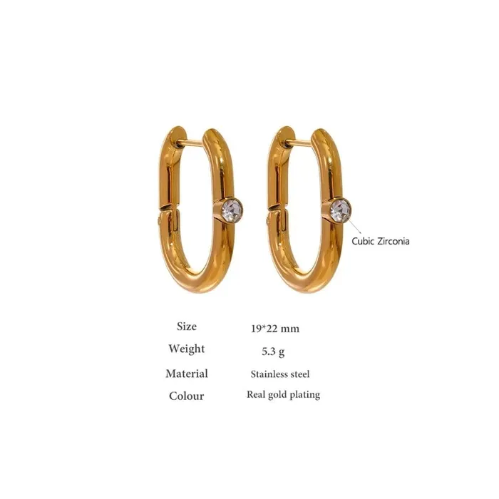 Earrings Mabel Love Stainless Steel Geometric Earrings