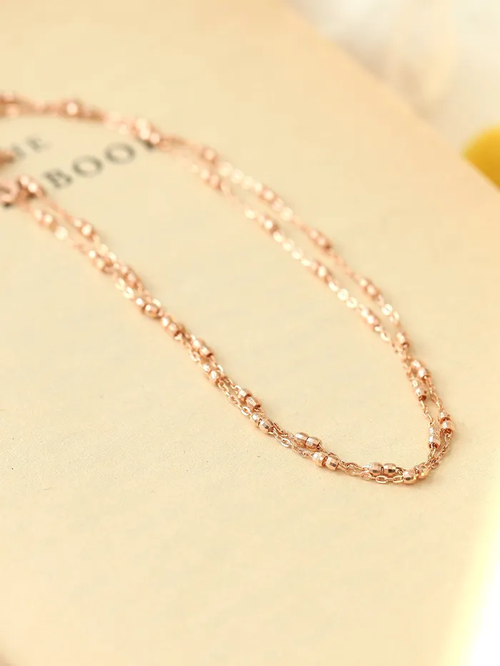 MinimalBijoux PreStyled Sets 14K 18K Gold Cutting Ball Chain Anklet
