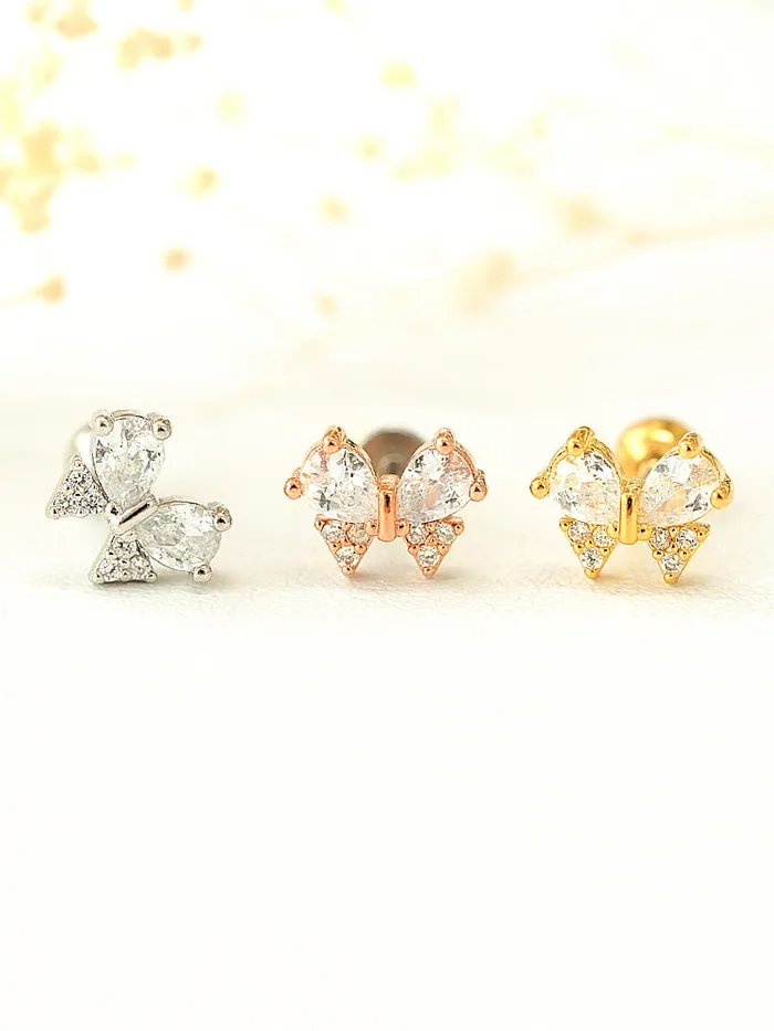 Ribbon cubic Cartilage earring MinimalBijoux Earrings