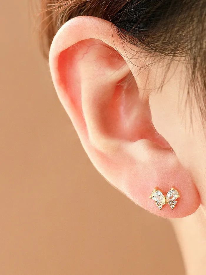 Ribbon cubic Cartilage earring MinimalBijoux Earrings