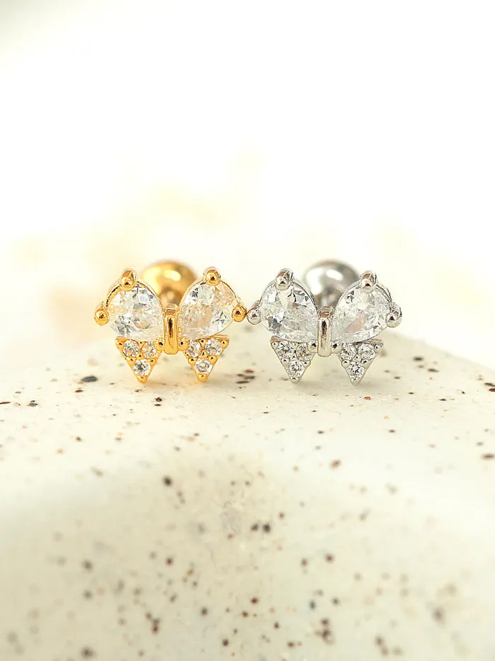 Ribbon cubic Cartilage earring MinimalBijoux Earrings