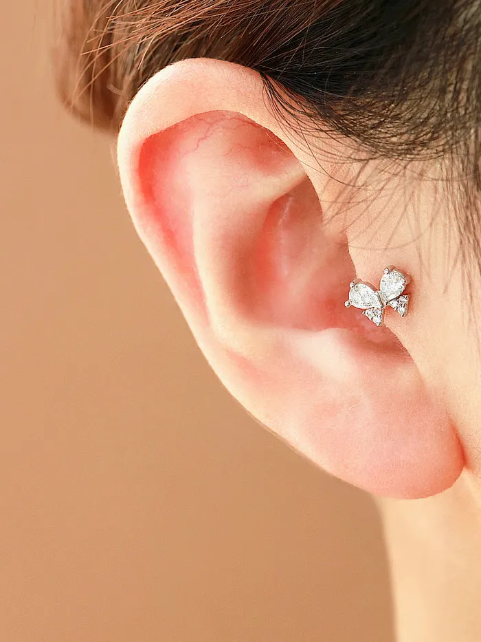 Ribbon cubic Cartilage earring MinimalBijoux Earrings