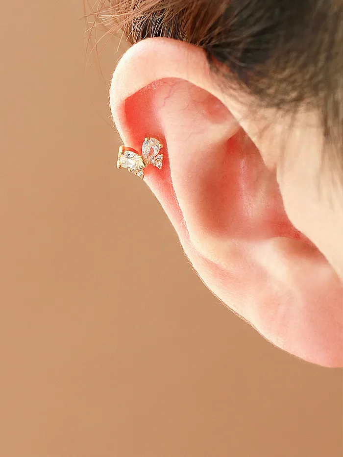 Ribbon cubic Cartilage earring MinimalBijoux Earrings