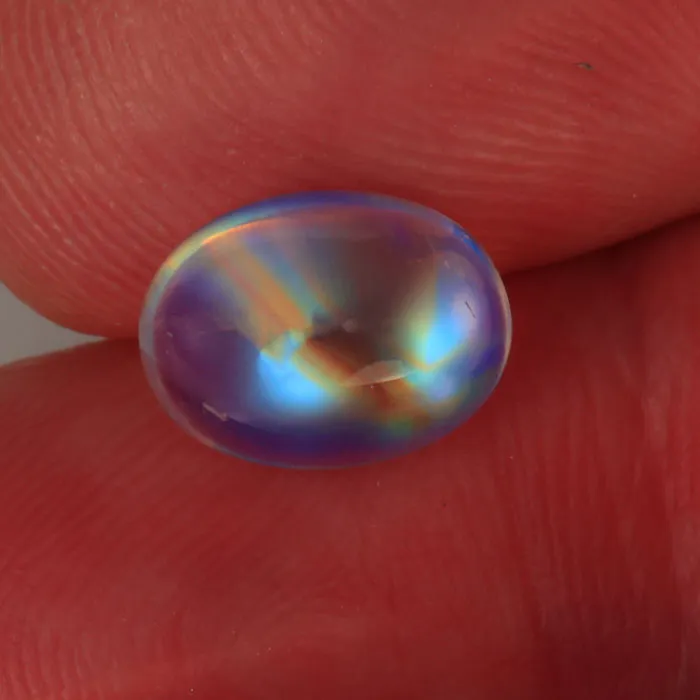 Rings vendorunknown Oval Cabochon Cut Rainbow Moonstone 357 Carats