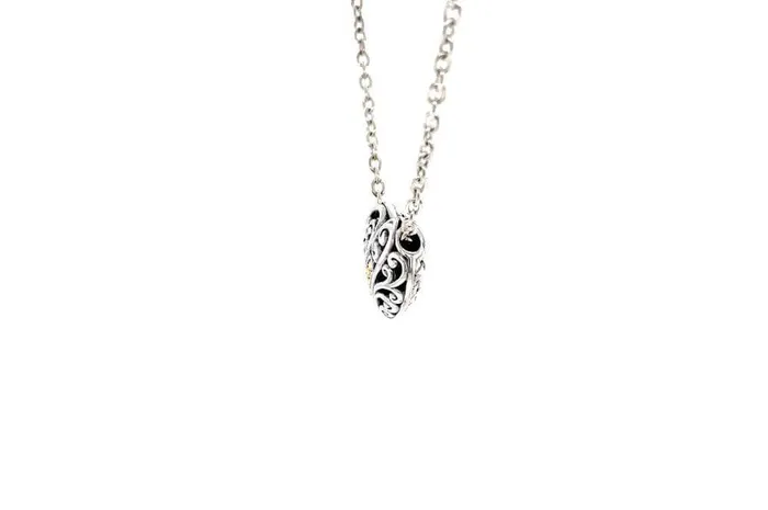 Samuel B Necklaces Balinese Swirl Heart Necklace