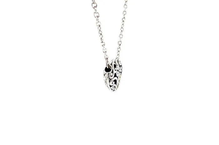 Samuel B Necklaces Balinese Swirl Heart Necklace