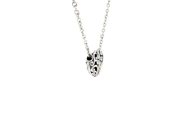 Samuel B Necklaces Balinese Swirl Heart Necklace