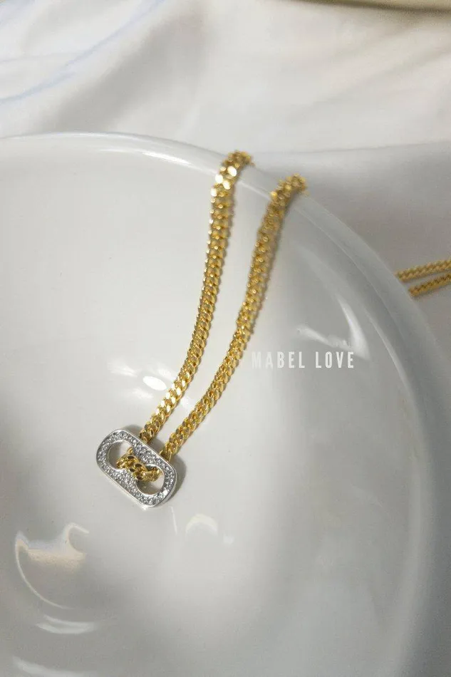 Zirconia Bottle Cap Necklace Mabel Love Boutique Necklaces