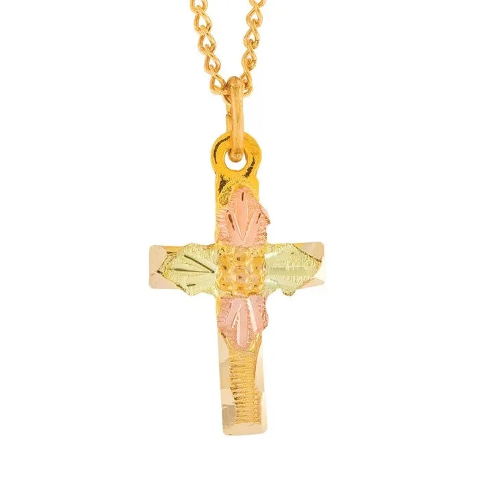 Black Hills Gold Cross Pendant in 10k Yellow Gold TR Jewelry Concepts PreStyled Sets Black Hills Gold Cross Pendant in 10k Yellow Gold TR Jewelry Concepts PreStyled Sets