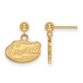 International Diamond Center Earrings Sterling Silver Goldplated LogoArt University of Florida Dangle Ball Post Earrings International Diamond Center Earrings Sterling Silver Goldplated LogoArt University of Florida Dangle Ball Post Earrings