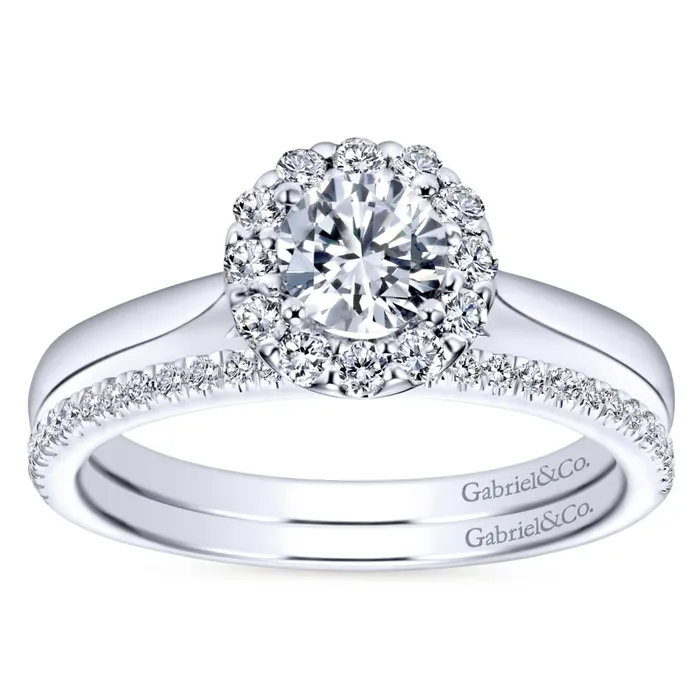 International Diamond Center Rings Gabriel Bridal Collection White Gold Halo Engagement Ring 022 ctw International Diamond Center Rings Gabriel Bridal Collection White Gold Halo Engagement Ring 022 ctw