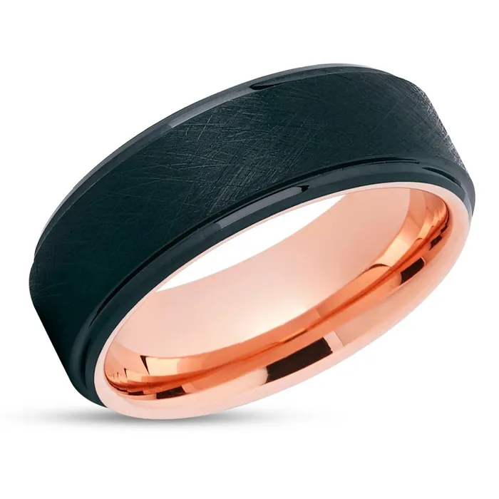 Rings Clean Casting Jewelry Mans Wedding Ring Black Tungsten Ring Rose Gold Wedding Ring Tungsten Band Rings Clean Casting Jewelry Mans Wedding Ring Black Tungsten Ring Rose Gold Wedding Ring Tungsten Band