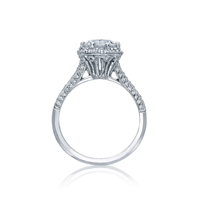 Tacori 18k White Gold Simply Tacori Round Diamond Engagement Ring Setting 05 CTW International Diamond Center Rings Tacori 18k White Gold Simply Tacori Round Diamond Engagement Ring Setting 05 CTW International Diamond Center Rings
