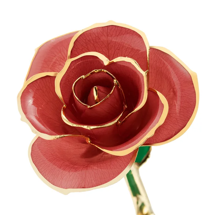 TR Jewelry Concepts Earrings Evening Coral 24K Gold Dipped Rose LIMITED STOCK TR Jewelry Concepts Earrings Evening Coral 24K Gold Dipped Rose LIMITED STOCK