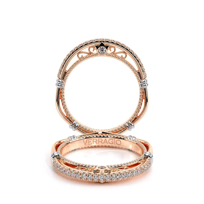 Verragio PARISIAN 105WSB 18k Rose Gold Womens Band International Diamond Center Rings Verragio PARISIAN 105WSB 18k Rose Gold Womens Band International Diamond Center Rings