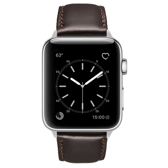 Watches Genuine Luxury Leather Band Compatible For Use With The Apple Watch Speidel