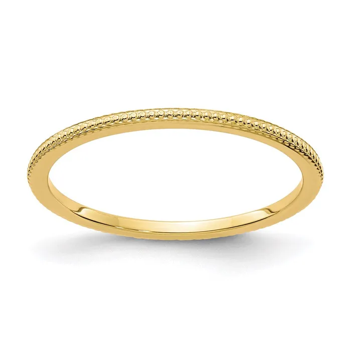 14K Gold 12mm Bead Stackable Band STK18120Y Stackable Expressions Rings
