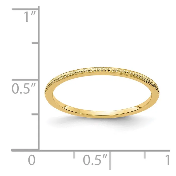 14K Gold 12mm Bead Stackable Band STK18120Y Stackable Expressions Rings 14K Gold 12mm Bead Stackable Band STK18120Y Stackable Expressions Rings